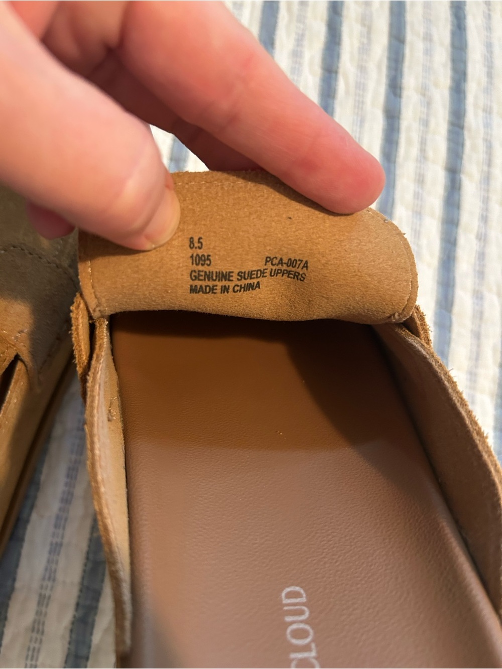 Project Cloud Women's Tan Suede Slide Loafers - Picture 6 of 7